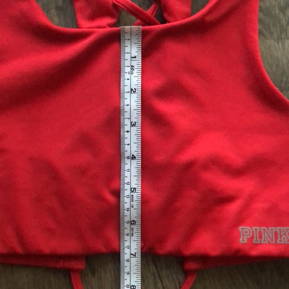 DONATED! PINK tied up back sports bra - Picture 8 of 10